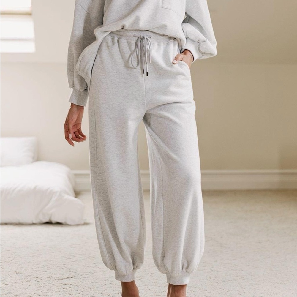 Women's Gray Nap Loungewear Sweatpants